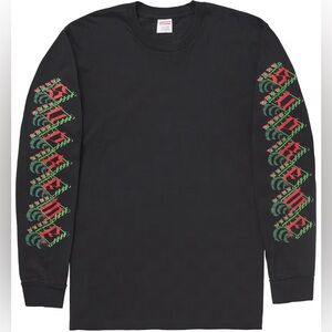 NEW SUPREME strawberries black long sleeve t shirt large